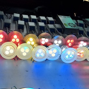 3X8W DMXアドレス指定可能12-24V DC 24W RGBW 4IN1 LED天井灯 - Product Image 1
