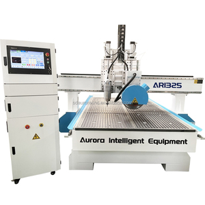 Enrutador CNC de carpintería de madera dura maciza AURORA, Servomotor de mesa de vacío, máquina enrutadora CNC de corte de grabado 3D con sierra - Product Image 1