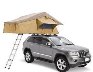 Factory Price 3-4 Person Waterproof Durable Canvas Car Tent with Skyline Rainfly and Ladder Soft Shell <strong>Roof</strong> Top for Outdoor Use - Product Image 1