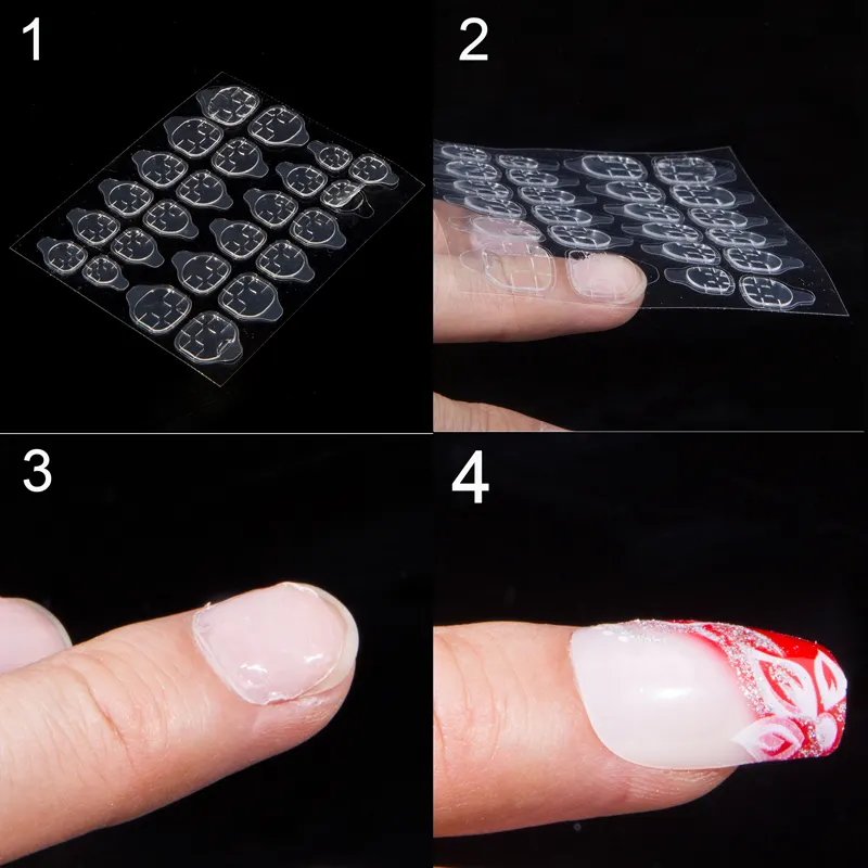 Free Sample Provided Double-Side Nail Glue Sticker, Waterproof Breathable Jelly Tape For Nail for False Nails Tips