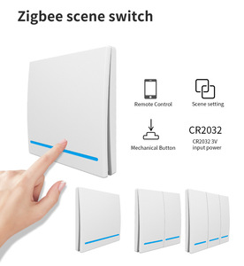Fai da te wireless zigbee 1/2/3 gang scenario pulsante alimentato a batteria programmi di illuminazione tuya smart life telecomando alexa wifi scene switch - Product Image 2