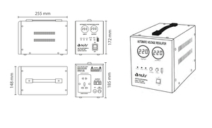 Factory Direct 1000Va 800W 3.5A Automatic Digital Display <strong>Controller</strong> Power Voltage Regulators - Product Image 2