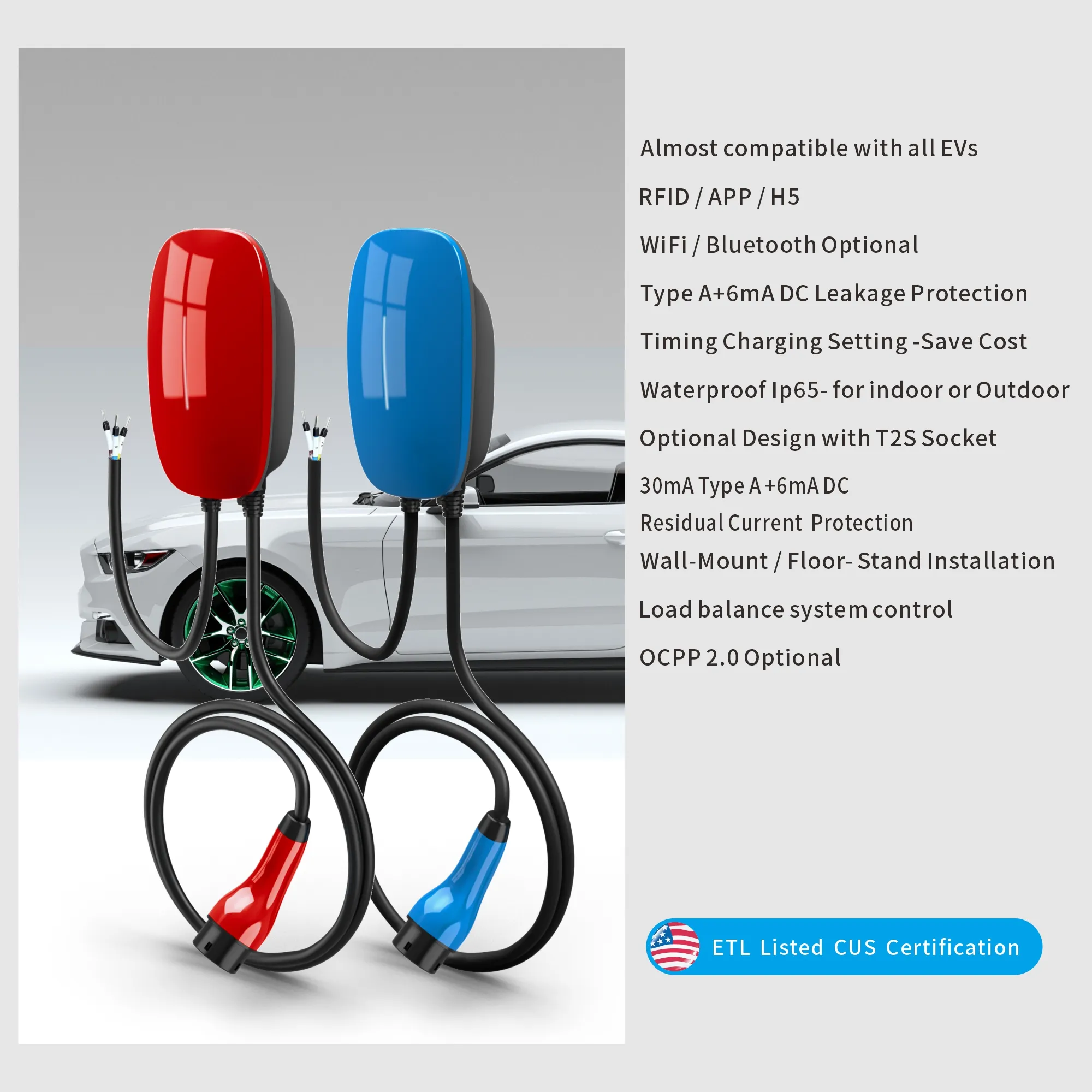 Ovrod Trending Products 2023 New Arrivals Charging   Power Stations 7Kw 22Kw Ac Ev Charger Electric Vehicle Charging Station