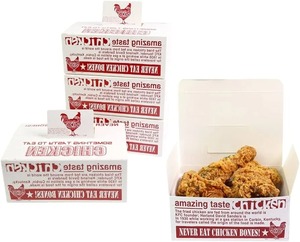食品ペーパーボックス包装用エコフレンドリー印刷カスタマイズ食品グレードテイクアウトフライドチキン包装