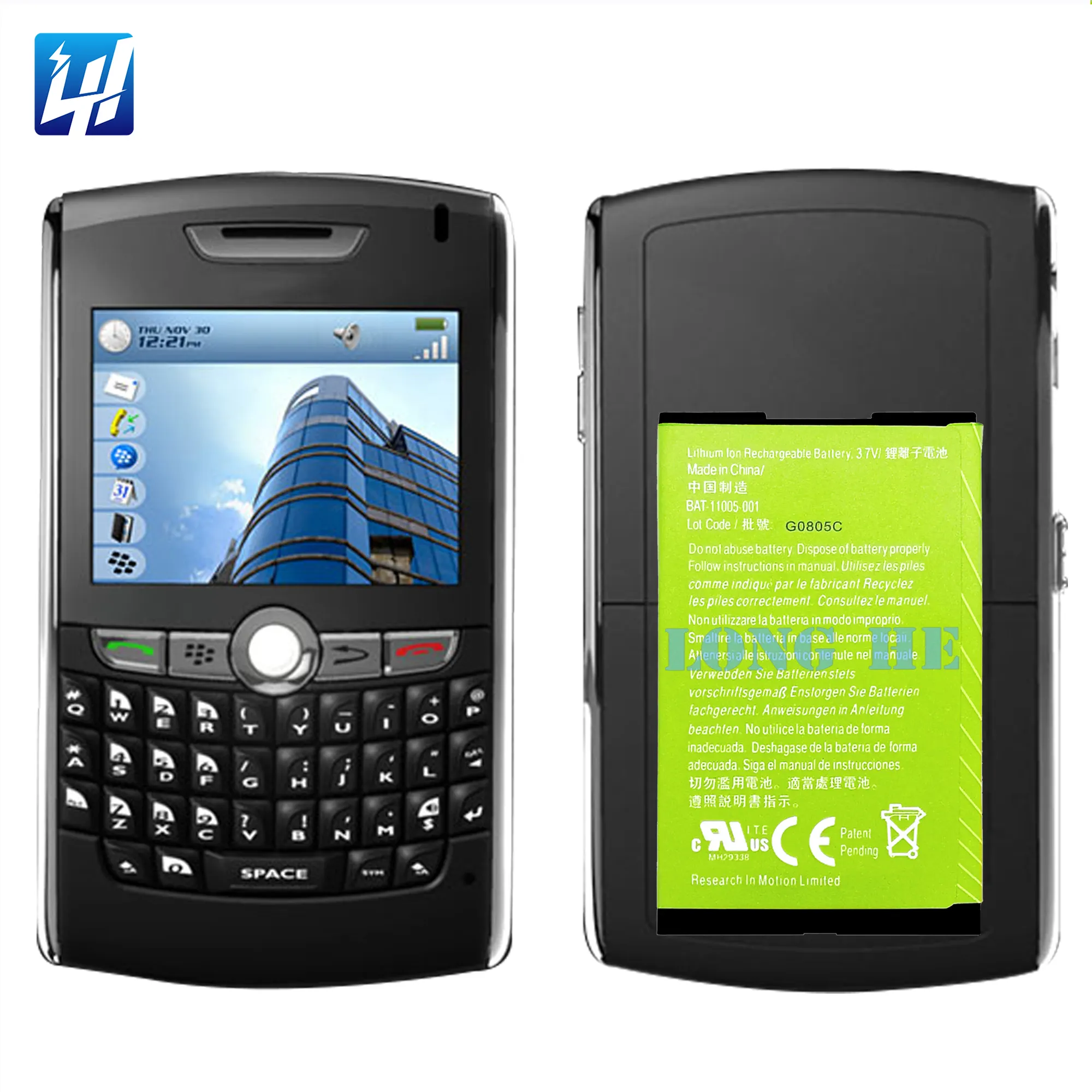 New 1400mAh thay thế Pin cho Blackberry 8350i/8800/8820/8830 Pin C-X2 Pin điện thoại