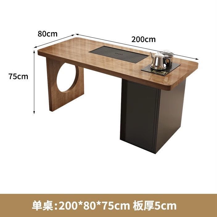 Popular imported pine wood single table: 200*80*75*5