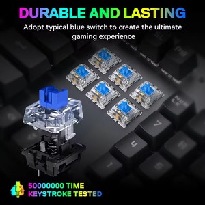 OEM T-WOLF T18 usb有线游戏背光机械键盘RGB 87键TKL键盘桌面电脑游戏玩家teclado游戏玩家 - Product Image 4