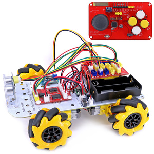 360 Degree Omnidirectional 4WD Smart Car Kit RF433 Wireless JoyStick <strong>Remote</strong> <strong>Control</strong> Gear Motor Easy-plug XH 2.54mm <strong>for</strong> <strong>Arduino</strong>