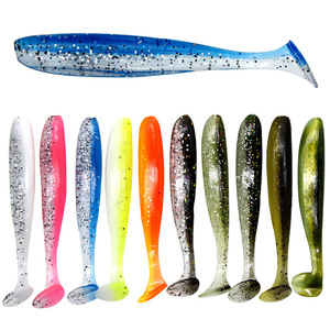 2.5 "3.5" スイムベイルルソフトプラスチック5/7/9/12cm塩水パドルテールスイムベイルアー10ピース/バッグ用価格