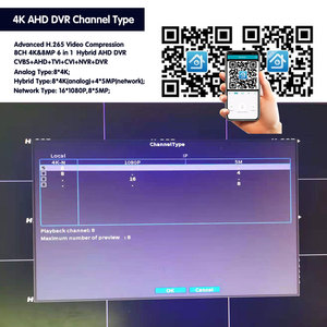 人体检测P2P电话远程视图8CH AHD 4k监控闭路电视DVR 8频道8MP安全DVR 8频道录像机 - Product Image 4