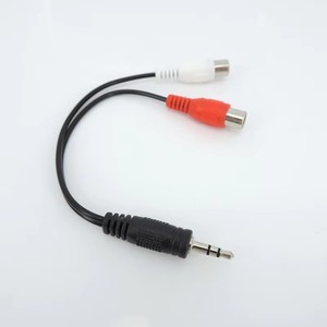 19cm Audio Stereo <strong>3.5mm</strong> 3pole Jack Male <strong>to</strong> 2 <strong>RCA</strong> Female Jack Connector <strong>RCA</strong> Cable Converter Adapter - Product Image 3