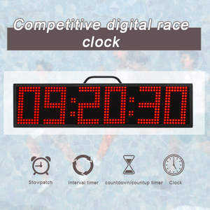 CHEETIE CP33 Programmier bare 2-seitige LED 5-Zoll-6-stellige Countdown-Uhr Digitale Stoppuhr Timer-Renn uhr - Product Image 4