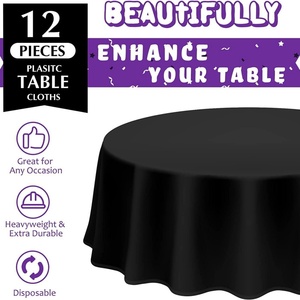 畅销产品: 防水圆形家用桌罩，适合在聚会和婚礼上使用。 - Product Image 3