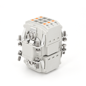 16A 500V HE-006ตัวเชื่อมต่อสี่เหลี่ยมขนาดใหญ่,ตัวเชื่อมต่อแบบ6ขาเทอร์มินัลล็อคแบบรวดเร็วตัวเสียบตัวผู้กันน้ำไฟฟ้า - Product Image 3
