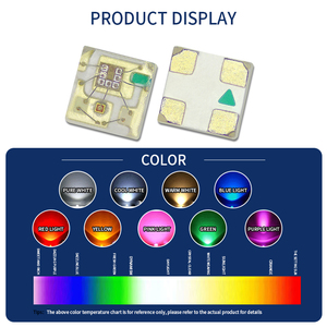 หลอดไฟ LED สีมหัศจรรย์ RGB 0402เม็ดมี2812 IC ในตัวสามสี1010ไดโอดเปล่งแสงสีแดงสีน้ำเงินและสีเขียว - Product Image 4