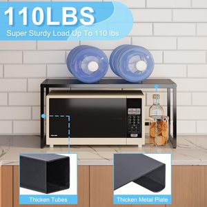 Patent bekleyen 110LBS ağır genişletilebilir Metal depolama rafları küçük cihaz depolama rafı için ayarlanabilir raf üniteleri - Product Image 3