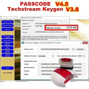 PASSCODE V4.5/V4.6 per Techstream V18.00.008 registrazione Software Keygen calcolatrice Smart Code Reset per Toyota/Scion/Lexus - Product Image 4