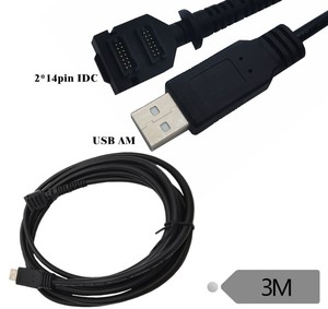 マノソンは新しいホット製品VX820ダブル14ピンIDCからUSB2.0VerifoneVX820用のオスUSBプラグ電源バーコードスキャナーケーブルをストックしました - Product Image 2