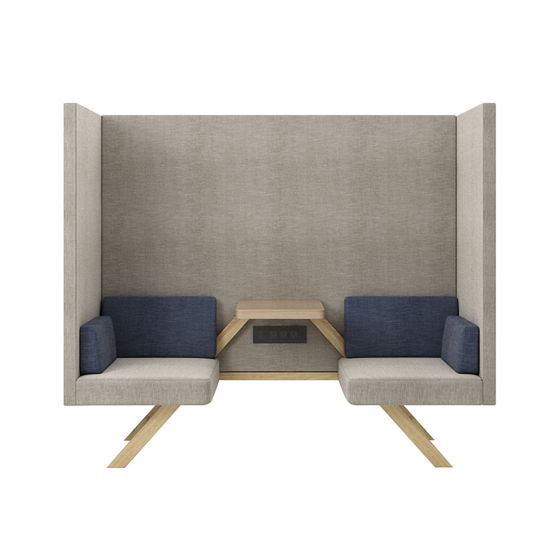 Two-seat high-back sofa