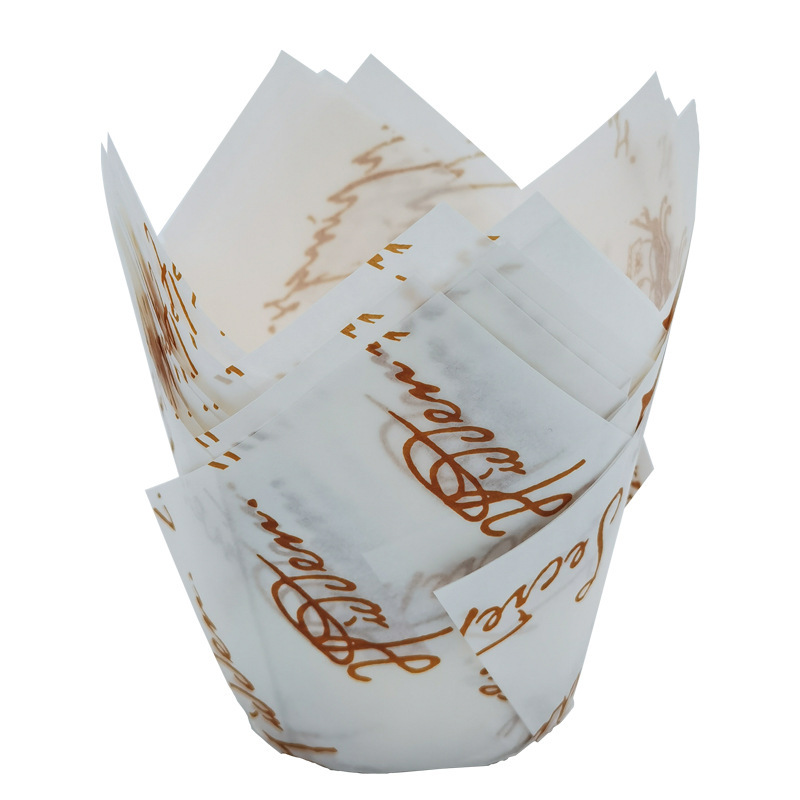 White with Gold Letter 50 pieces