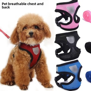 Verstellbare Weste Walking Lead Leine für Welpen Designer Hunde halsband Polyester Mesh Harness für kleine mittelgroße Hunde - Product Image 2