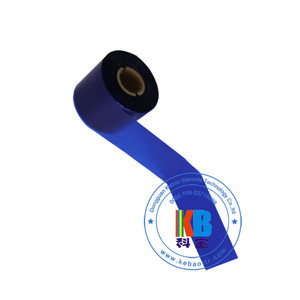 ริบบิ้นพิมพ์บาร์โค้ดราคา110มม. * 300ม. และริบบิ้นขี้ผึ้งเรซินความร้อน ZD420 Zm400ริบบิ้นบาร์โค้ดขี้ผึ้งสีน้ำเงิน - Product Image 4