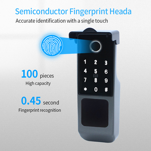 IP65防水Tuyaアプリ指紋スマートドアロック屋外ゲートBluetoothパスワードICカードデッドボルトメカニカルキーとAlexa - Product Image 2