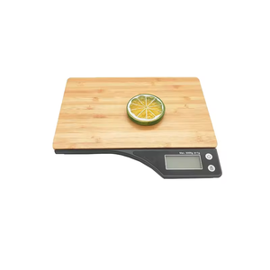 Bilancia da cucina multifunzione da 5kg/1g in bambù naturale con indicatore di ABS - Product Image 2