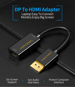电缆创建有源显示端口DP1.2公，用于HDMI母适配器聚氯乙烯组合支持4K 2k多显示器输出项目 - Product Image 3