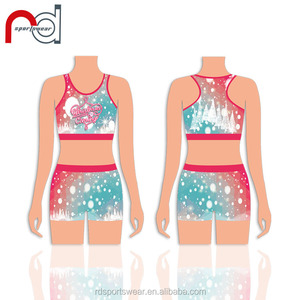 <strong>Cheap</strong> Professional Custom Women Cheerleading Uniform Sublimation Printing <strong>Cheer</strong> Practice Uniforms - Product Image 2