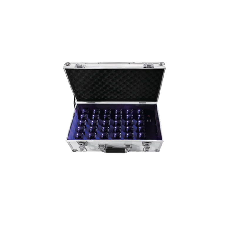 Silver 30 ports magnetic charge case