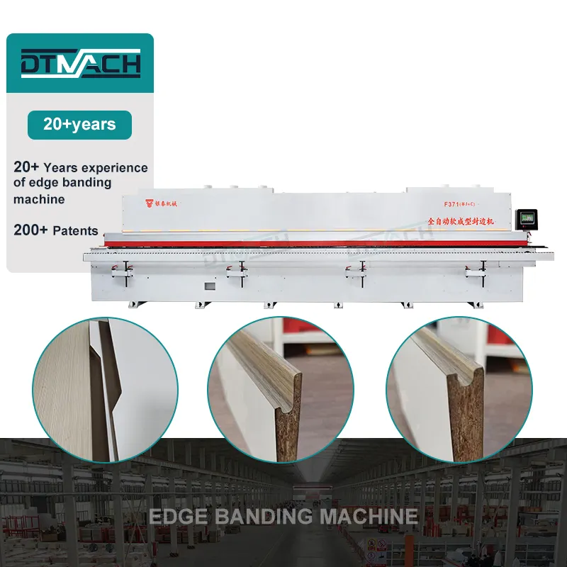 J C edgebander máquina automática de bandas de borde PUR paneles a base de madera maquinaria bandas de borde multifuncional