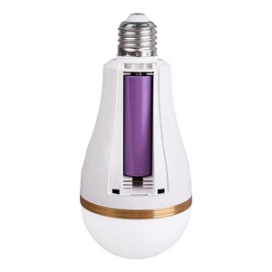 E27 ชาร์จหลอดไฟ emerg หลอดไฟ LED แบบพกพา 20W USB Type C หลอดไฟแบบชาร์จไฟได้พร้อมแบตเตอรี่ Li-ion แบบถอดได้ - Product Image 1