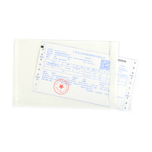 定制托运单口袋防水A6透明小袋10x6.5 "自粘文件包装清单信封 - Product Image 1