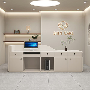 2025 mới sơn đơn giản Thẩm mỹ viện tiếp tân bàn quần áo cửa hàng thanh nhỏ bảng đăng ký tùy chỉnh - Product Image 5