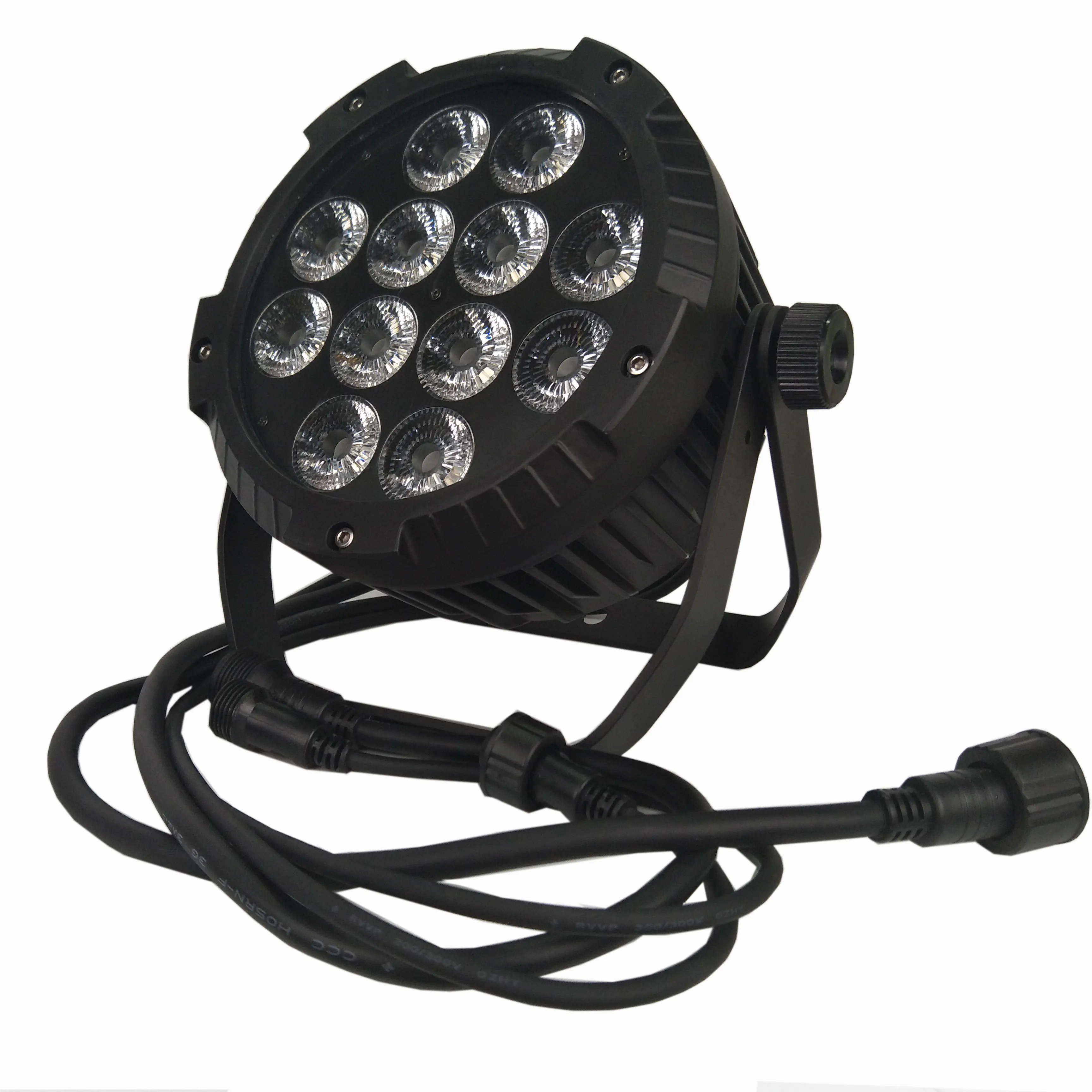 dmx512 12x18w waterproof led par 6in1 rgbwa uv stage lighting CE & ROHS & & SAA for disco wedding and church events