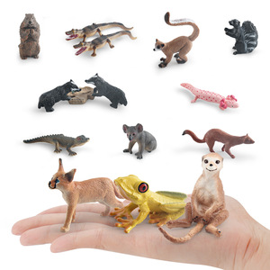 Lelewu Simulates Wild Animals Such As Macaque Tree crocodile <strong>Weasel</strong> Badger Koala Salamander Model Decoration - Product Image 3