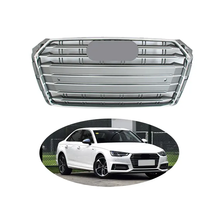 Hot Sales Car Body Kit Bumper Custom Color ABS Radiator Grille For AUDI A4 S4 Style 2016 2017 2018