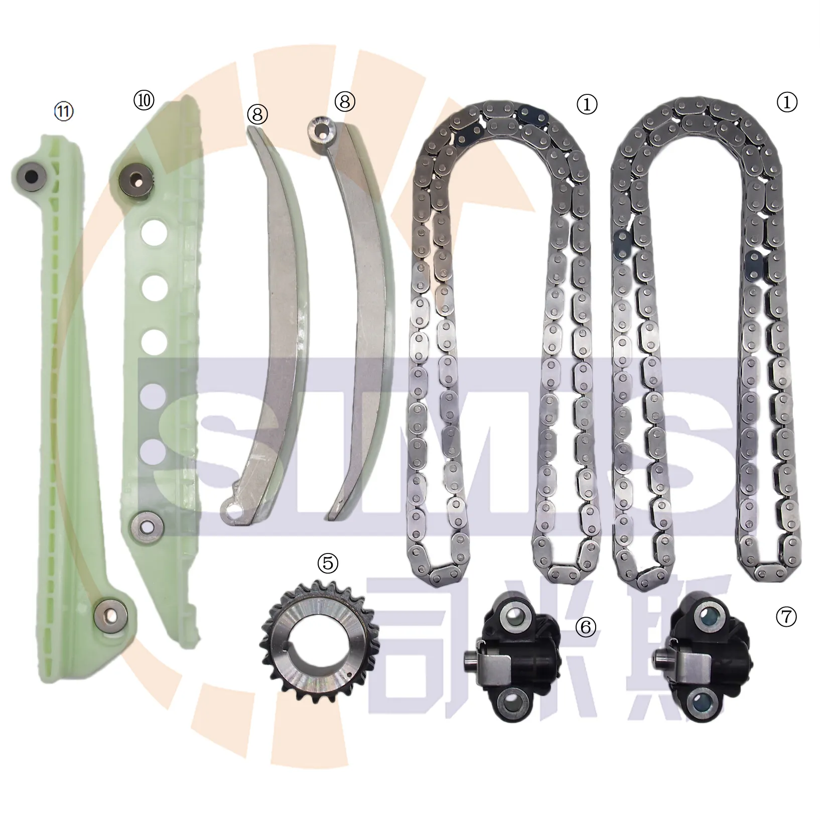 SIMIS PARTS Timing Chain Kit Digunakan untuk Ford Explorer Racing E150 F150 Lincoln Mercury 4.6L