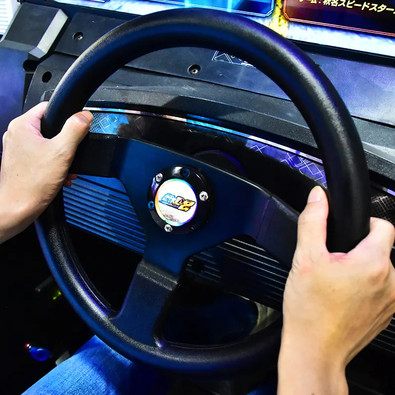 Funspace Simulador de conducción de automóviles que funciona con monedas Videojuego 32 Lcd Initial D Arcade Racing Driving Car Game Machine