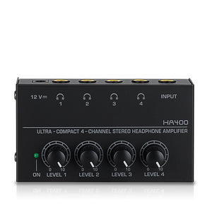 Amplificador de auriculares de 4 canales para mezcladores, amplificador de potencia de monitor, amplificador de auriculares multicanal para mezcla de estudio - Product Image 1