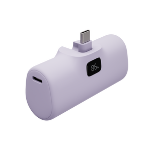 2024 Foldable 5000mAh Capsule <strong>Design</strong> Power Bank with Dual Type-C &amp; LED Display High Capacity Waterproof 18W/20W <strong>Output</strong> Power - Product Image 2