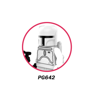 PG640-PG645 film uzay savaşları Fett sayısı Dooku Darth Maul Boba Jango Mini eylem yapı taşı şekil plastik çocuk oyuncak - Product Image 4
