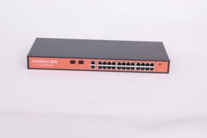 Poe-Gigabit-<span class=keywords><strong>Switch</strong></span> mit 24 Ports im Freien 100M/1000M Metall-Netzwerk-Switches für den Büro-und Heimgebrauch