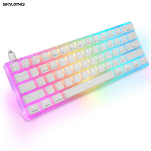 60% 布局多语言RGB背光c型有线迷你机械键盘USB C型布丁键帽 - Product Image 2