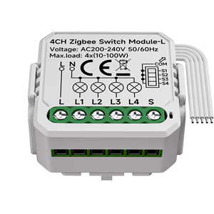 YiHi00 Zigbee 10A 4 canali Smart Switch modulo Zigbee Tuya SmartSwitch modulo relè interruttore per automazione domestica intelligente - Product Image 2