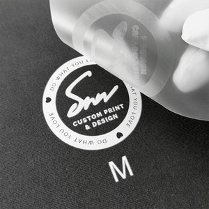 Etichette personalizzate per stampa a caldo etichette per trasferimento di calore 3D, etichetta in Silicone a trasferimento termico a buccia fredda con Logo privato Moq basso - Product Image 1