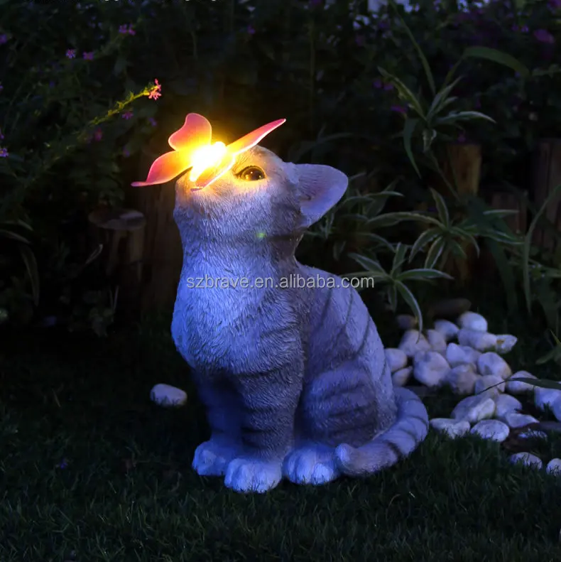 إضاءة ليد مقاومة للماء على شكل حيوان عزر أو بومة شمسية قطة على شكل حلزون ضوء خارجي IP44