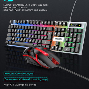 Office Colorful LED <strong>Computer</strong> and Tablet Desktop Set <strong>Keyboard</strong> and Mouse Combo <strong>for</strong> Gaming - Product Image 5