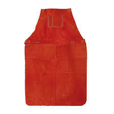 Welding Apron Made of Premium Quality Red Cow Split Leather Welder Cape Wholesale Custom Safety Apron